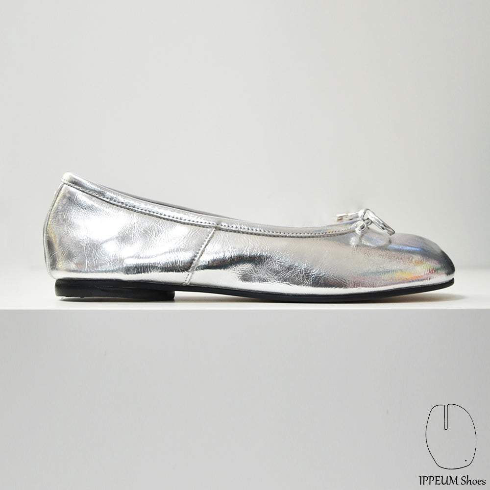 IPPEUM Silver Tabi Shoes Flats Size 35-44