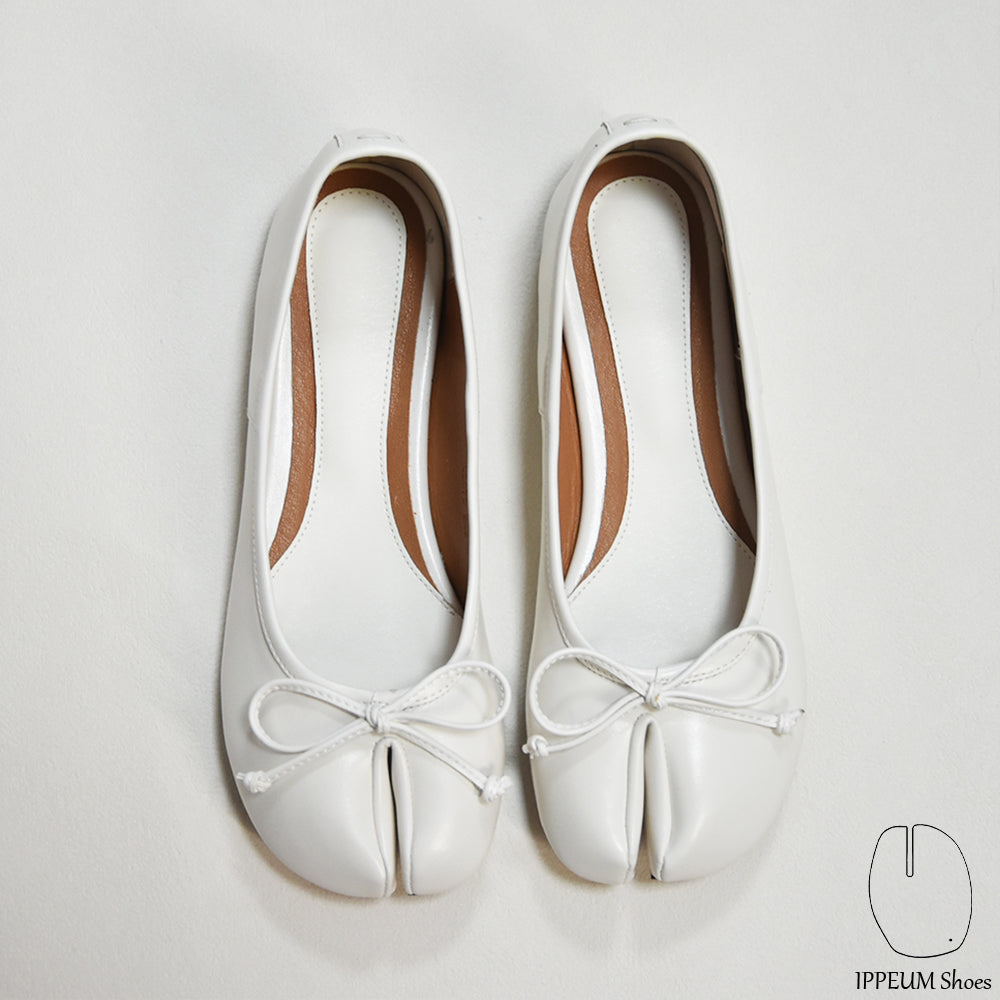 IPPEUM White Tabi Shoes Flats Size 35-44