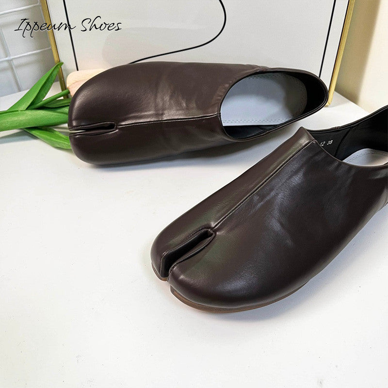 IPPEUM Tabi Flats Slip-on DarkBrown