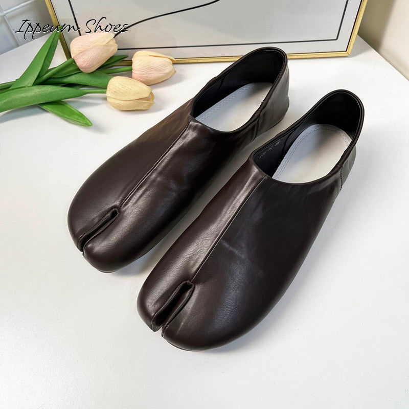 IPPEUM Tabi Flats Slip-on DarkBrown