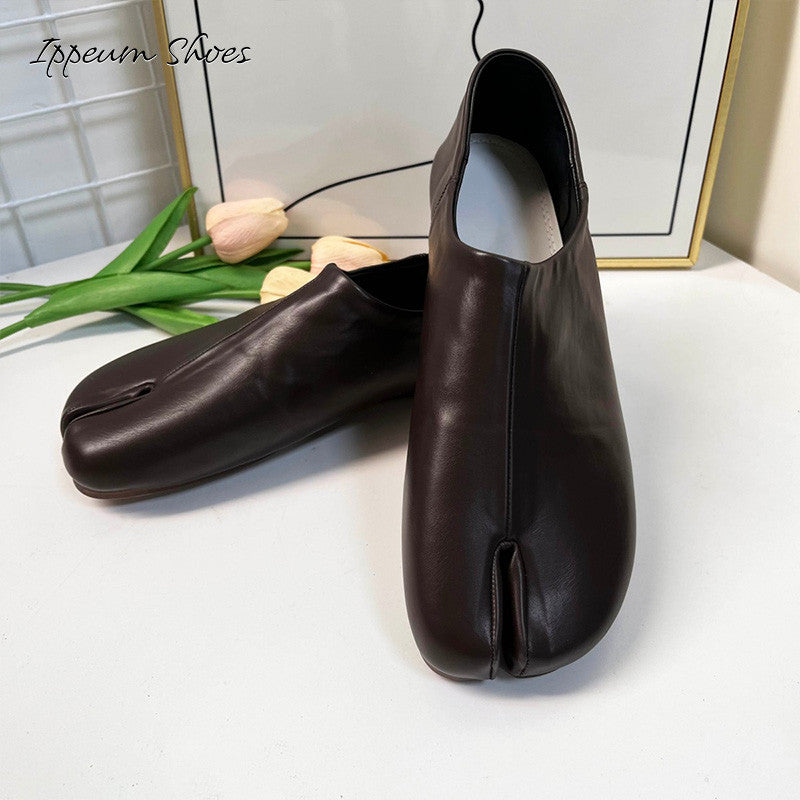 IPPEUM Tabi Flats Slip-on DarkBrown