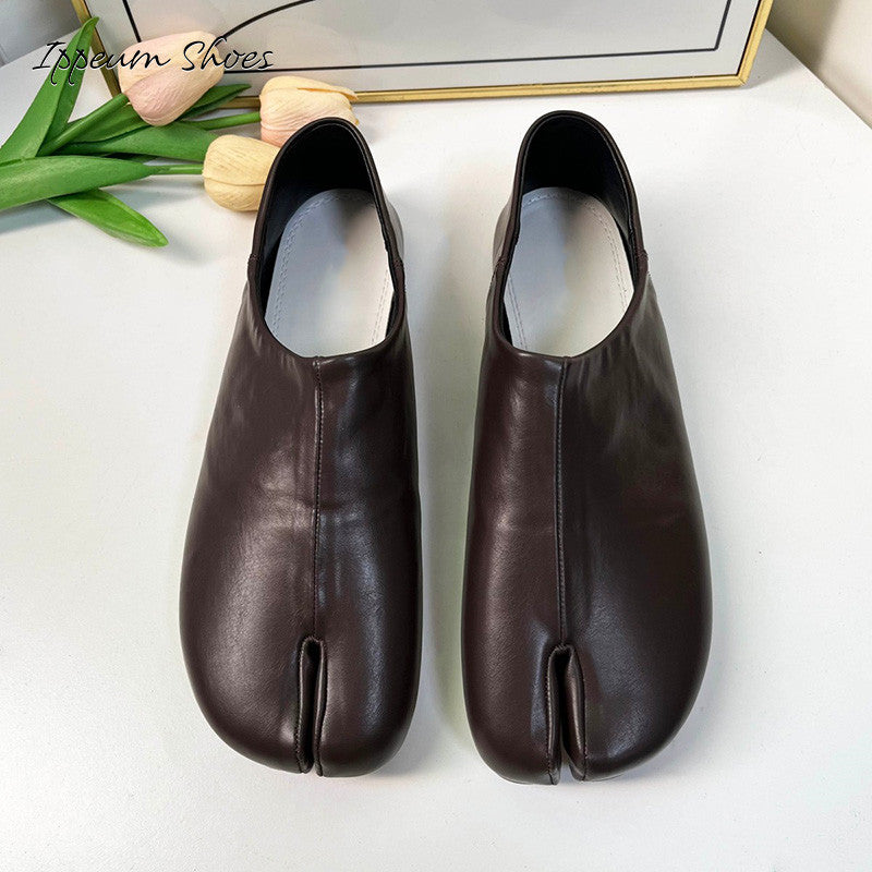 IPPEUM Tabi Flats Slip-on DarkBrown