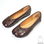 IPPEUM Brown Tabi Shoes Footwear