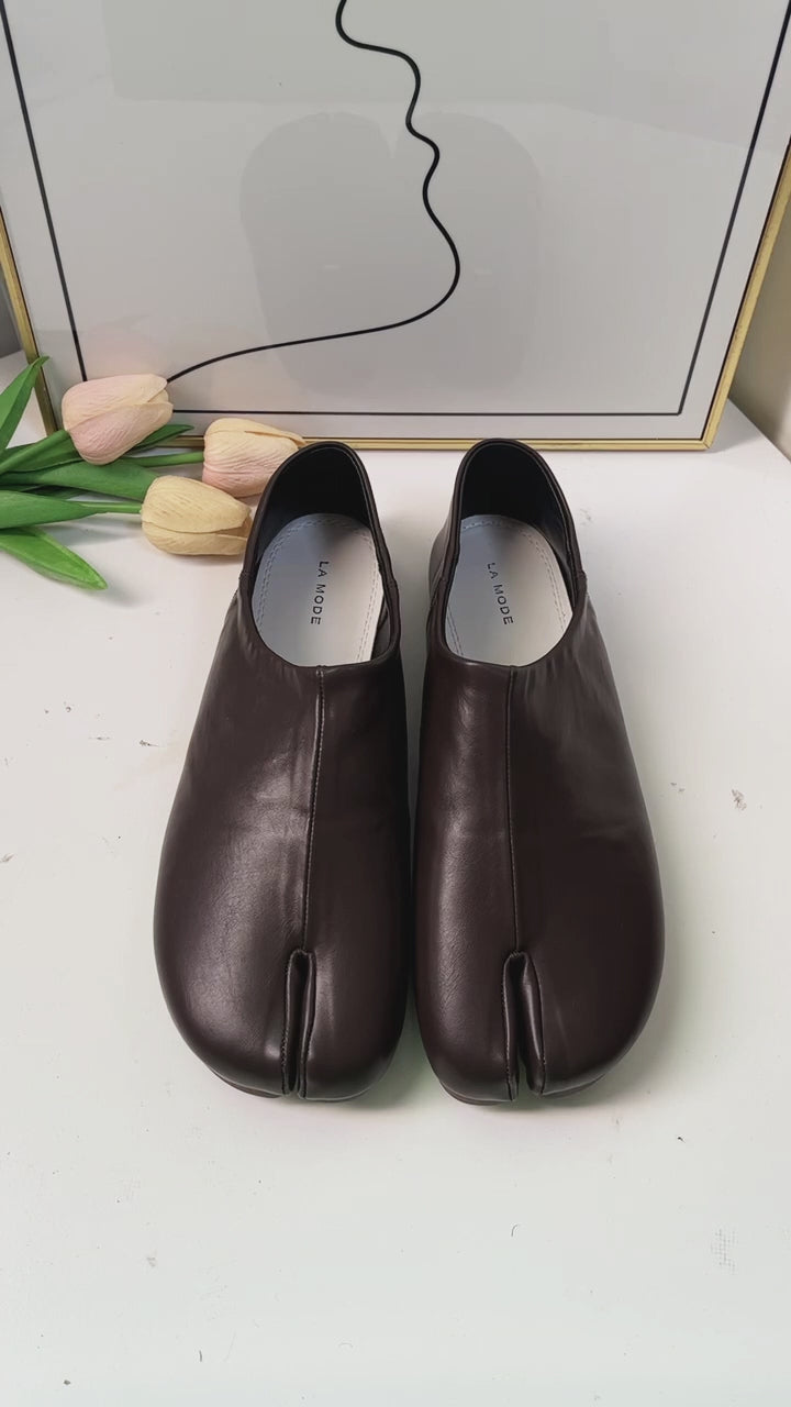 IPPEUM Tabi Flats Slip-on DarkBrown